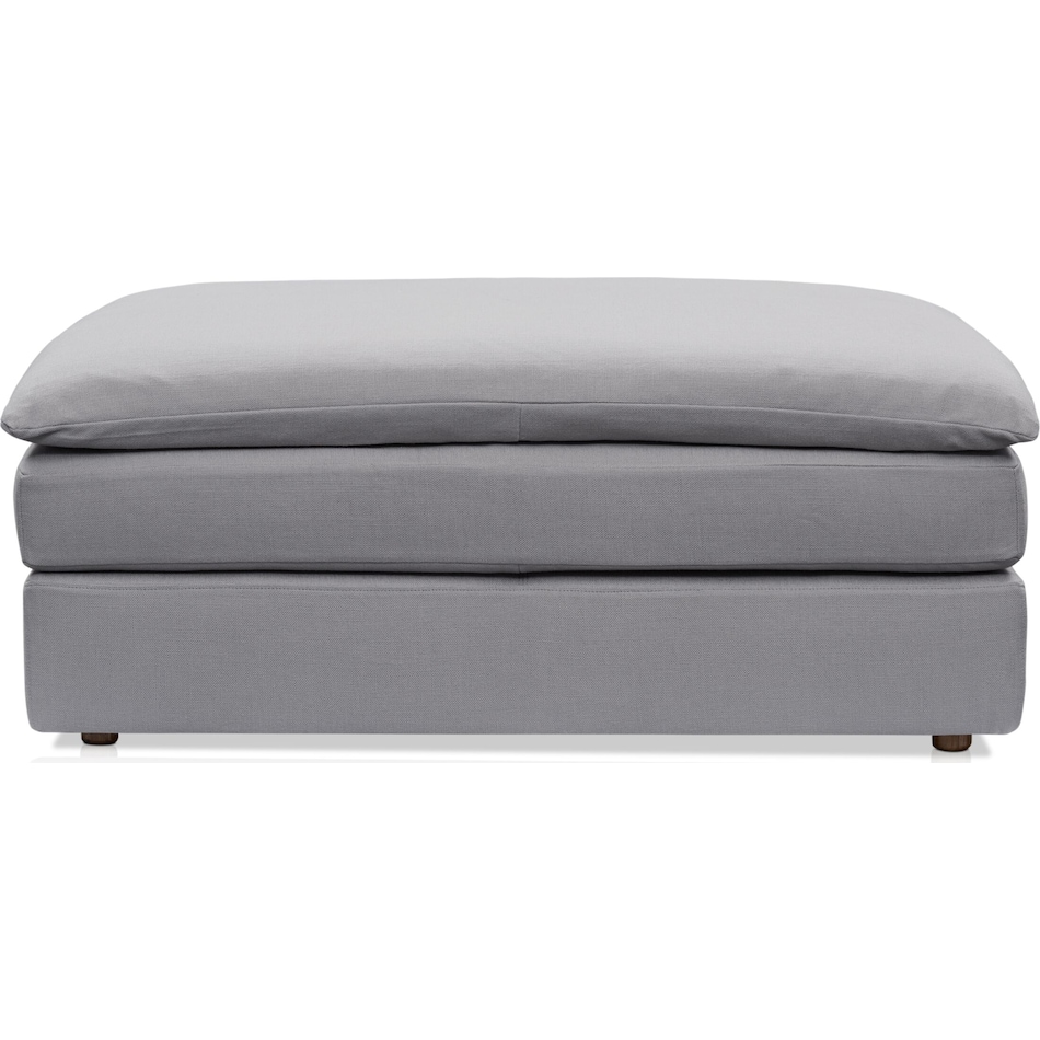serenity gray  pc sectional and ottoman   
