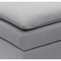 serenity gray  pc sectional and ottoman   