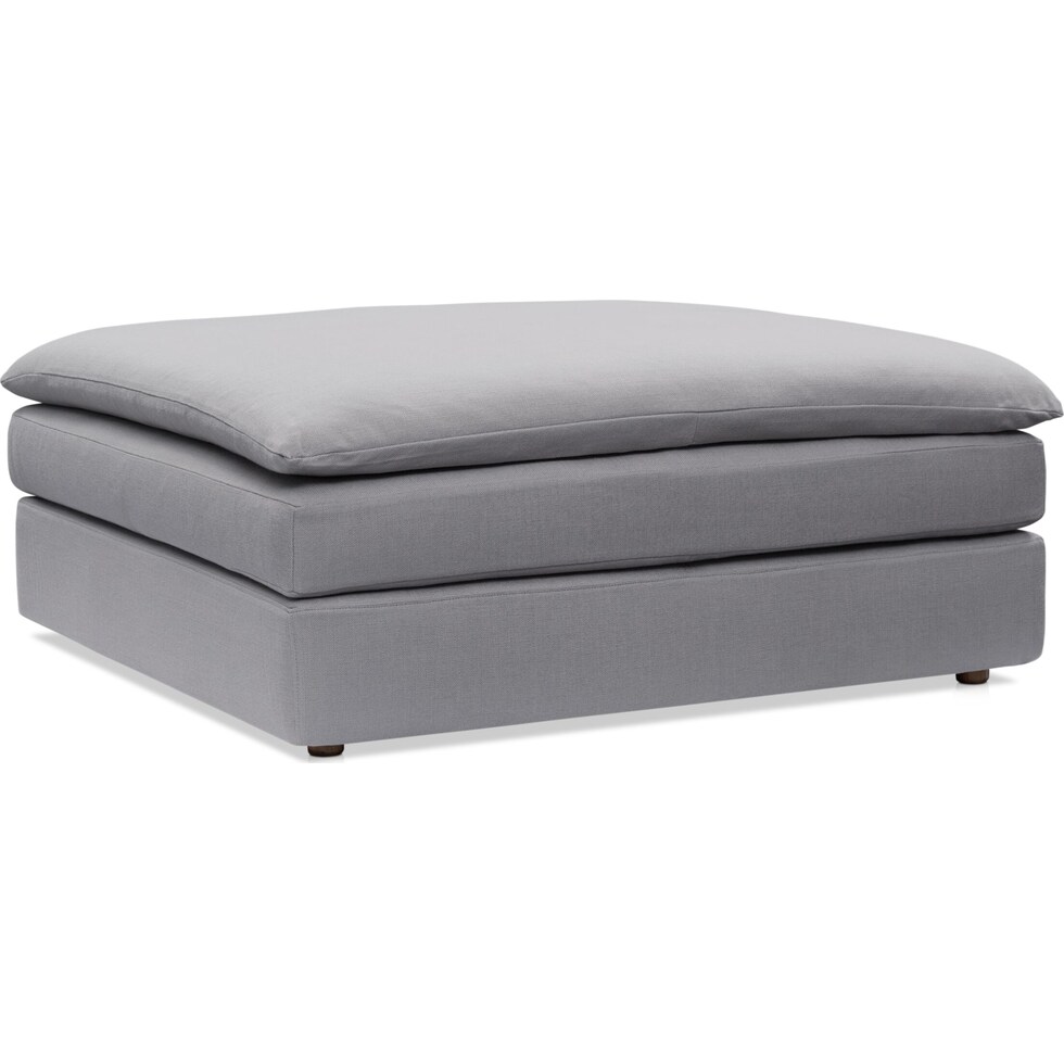 serenity gray ottoman   