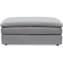 serenity gray ottoman   