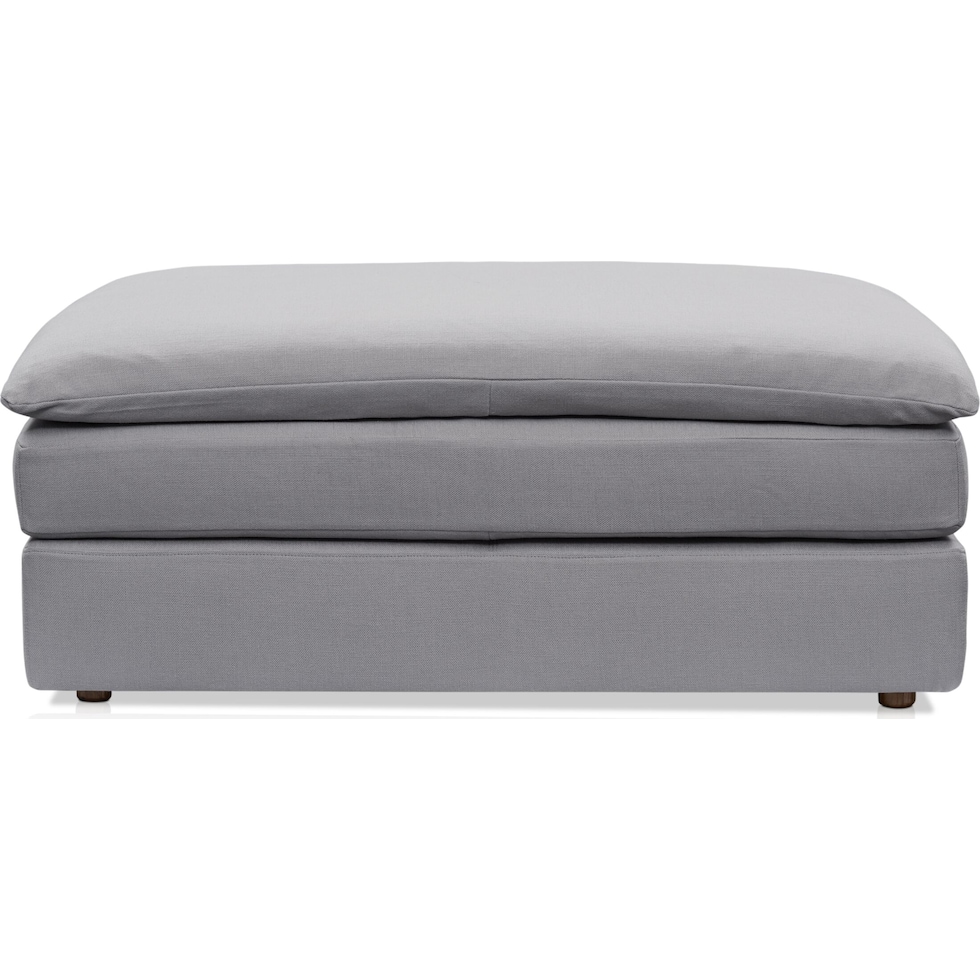 serenity gray ottoman   