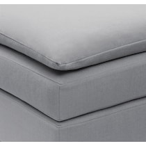 serenity gray ottoman   