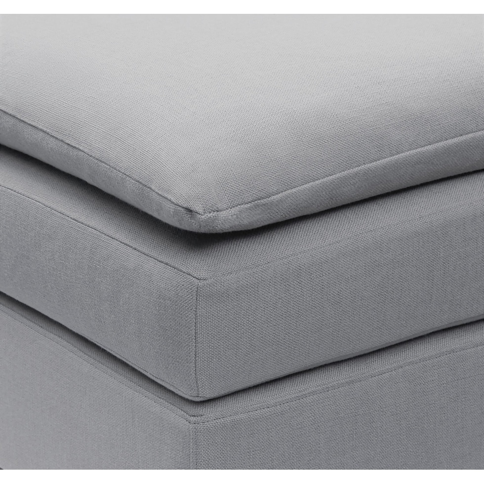 serenity gray ottoman   