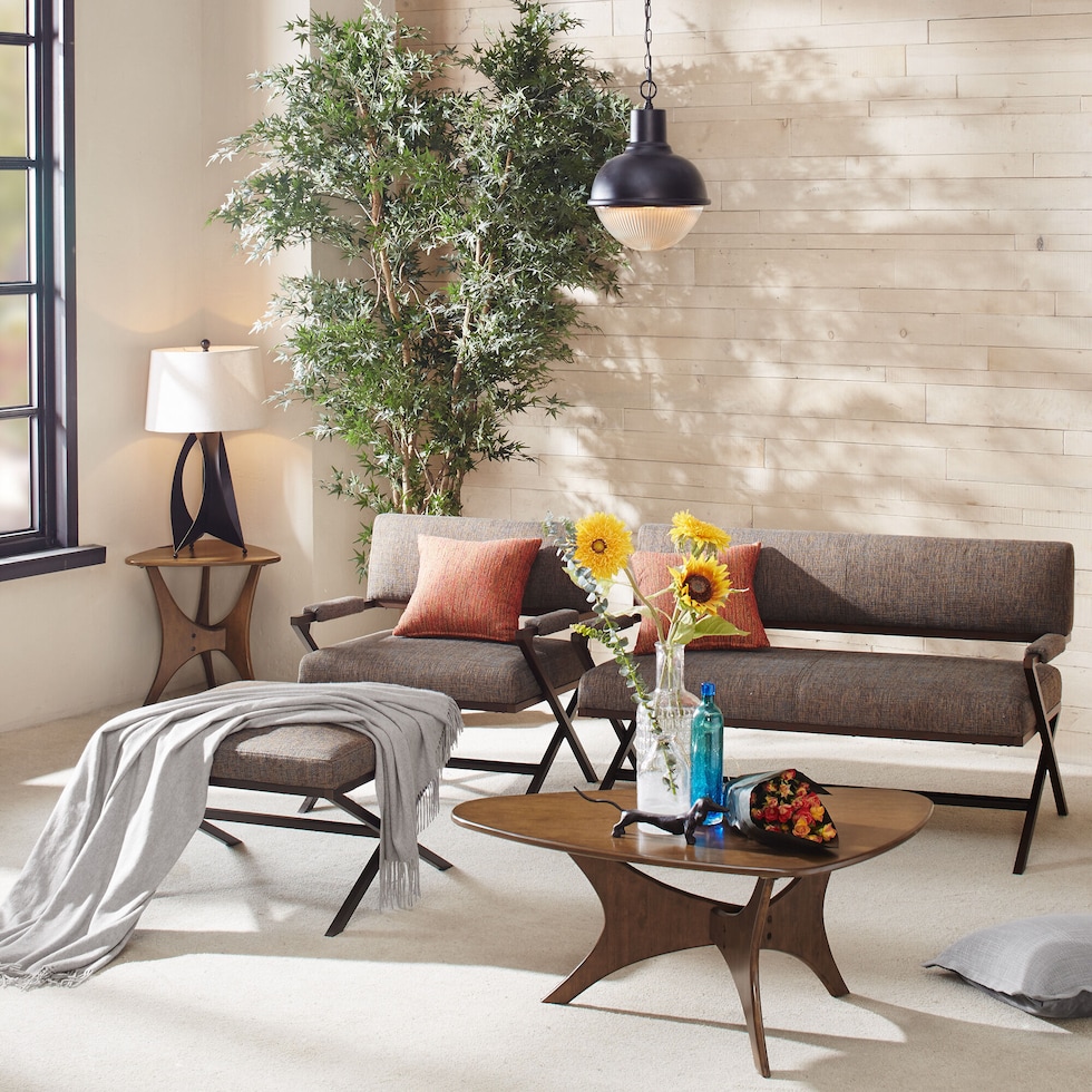 sereno dark brown coffee table   