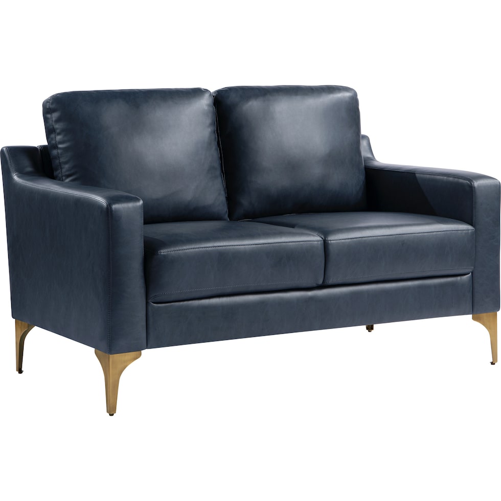 serta blue loveseat   