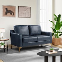 serta blue loveseat   