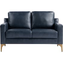 serta blue loveseat   