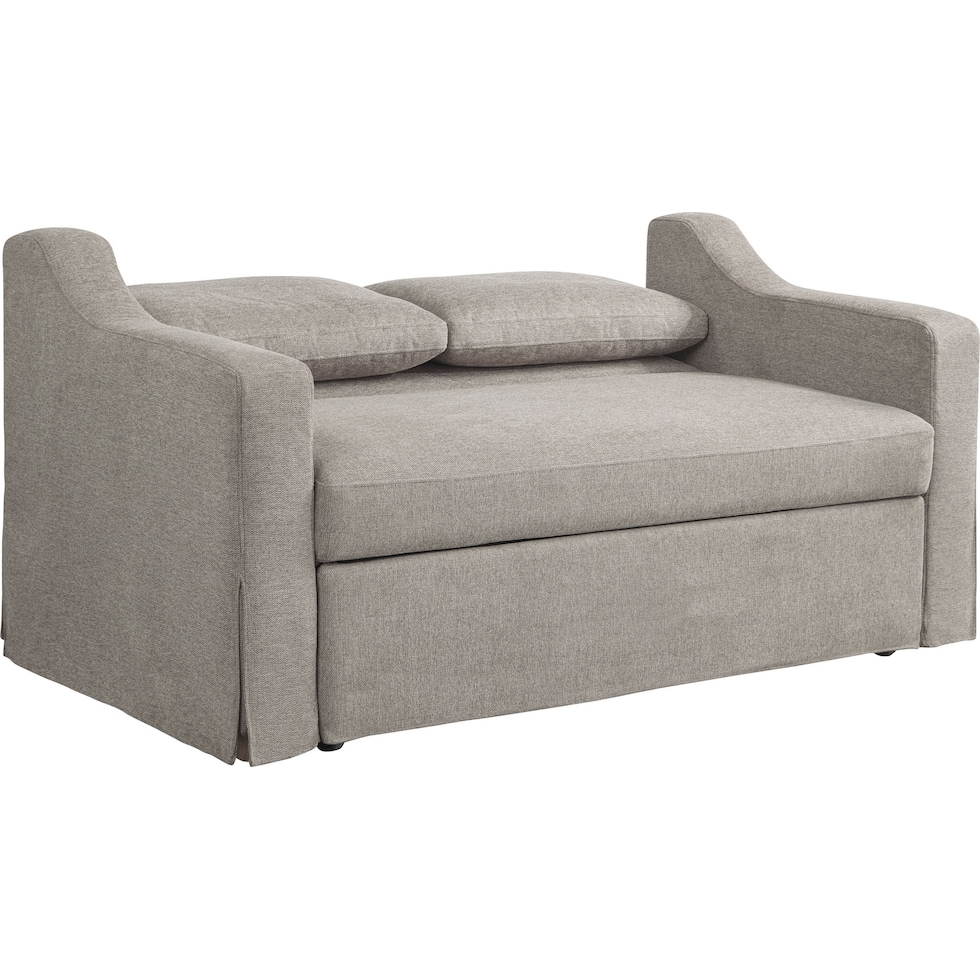 serta neutral convertible loveseat   