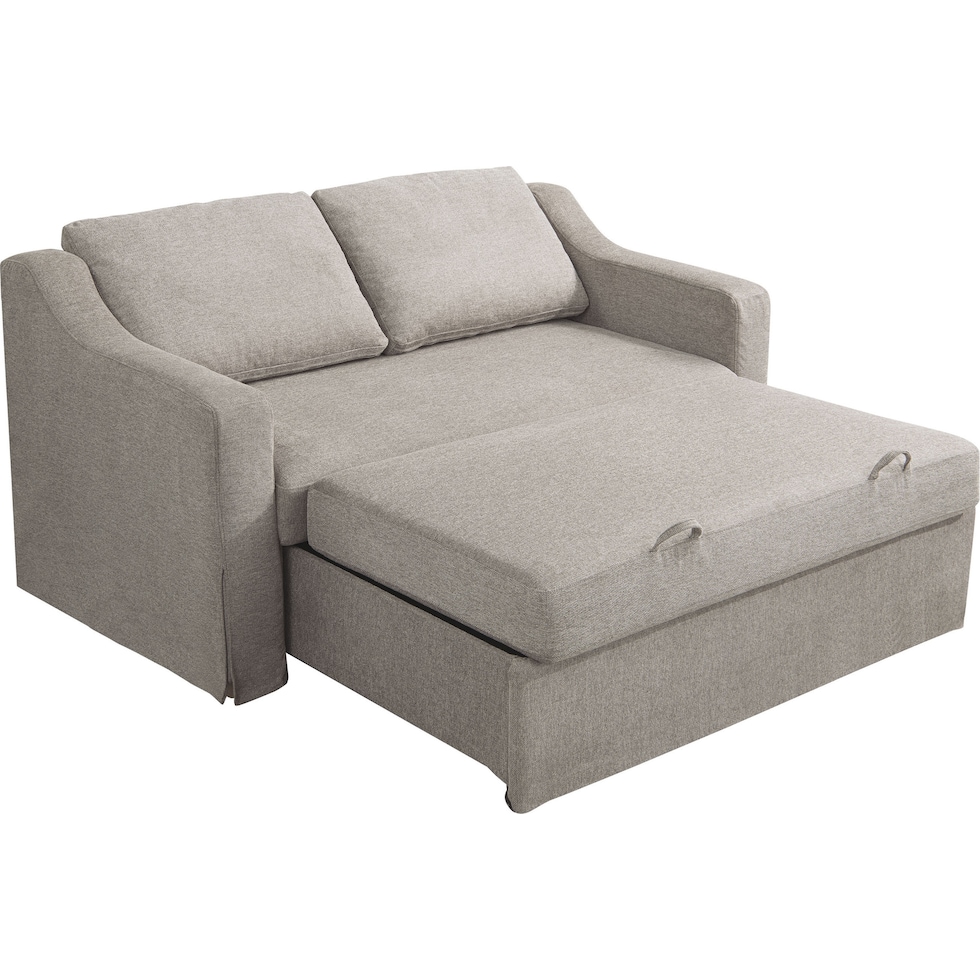 serta neutral convertible loveseat   