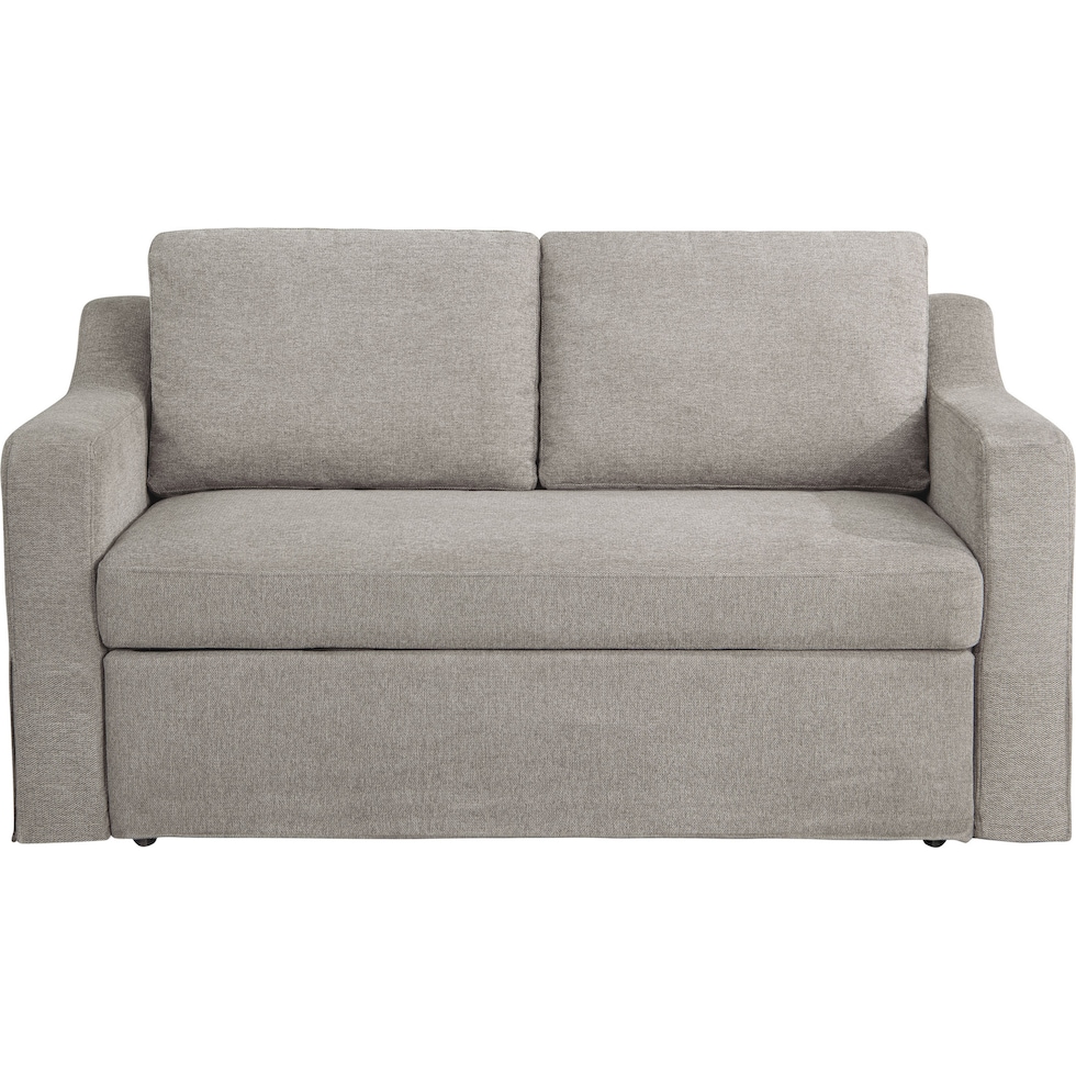 serta neutral convertible loveseat   