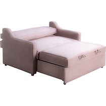 serta pink convertible loveseat   