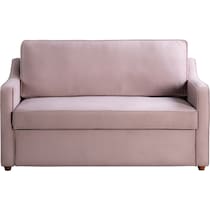 serta pink convertible loveseat   