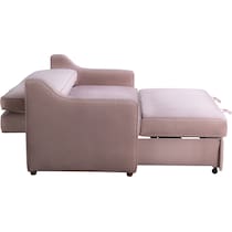 serta pink convertible loveseat   