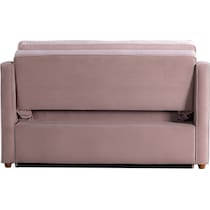 serta pink convertible loveseat   