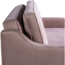 serta pink convertible loveseat   