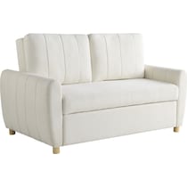 serta white convertible loveseat   