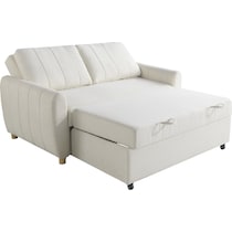 serta white convertible loveseat   