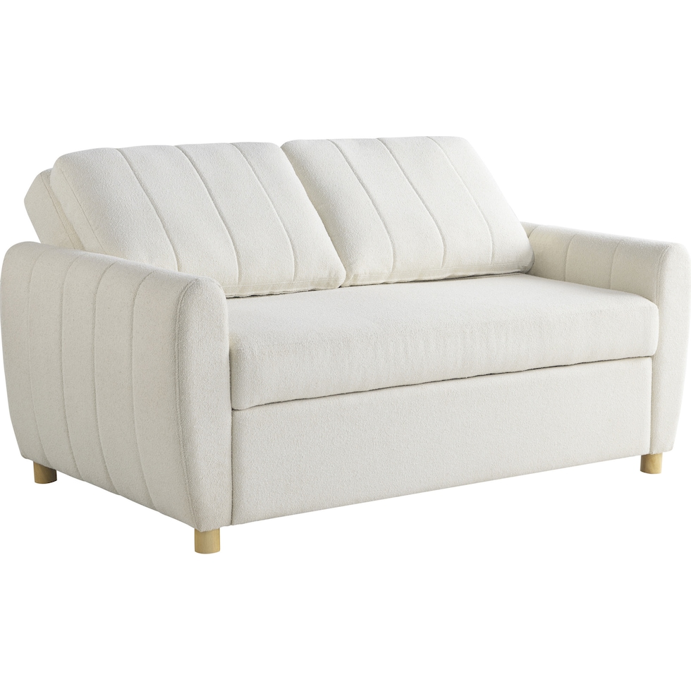 serta white convertible loveseat   