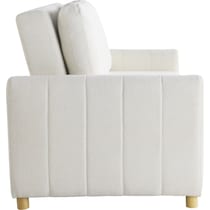 serta white convertible loveseat   