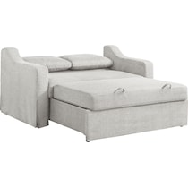 serta white convertible loveseat   