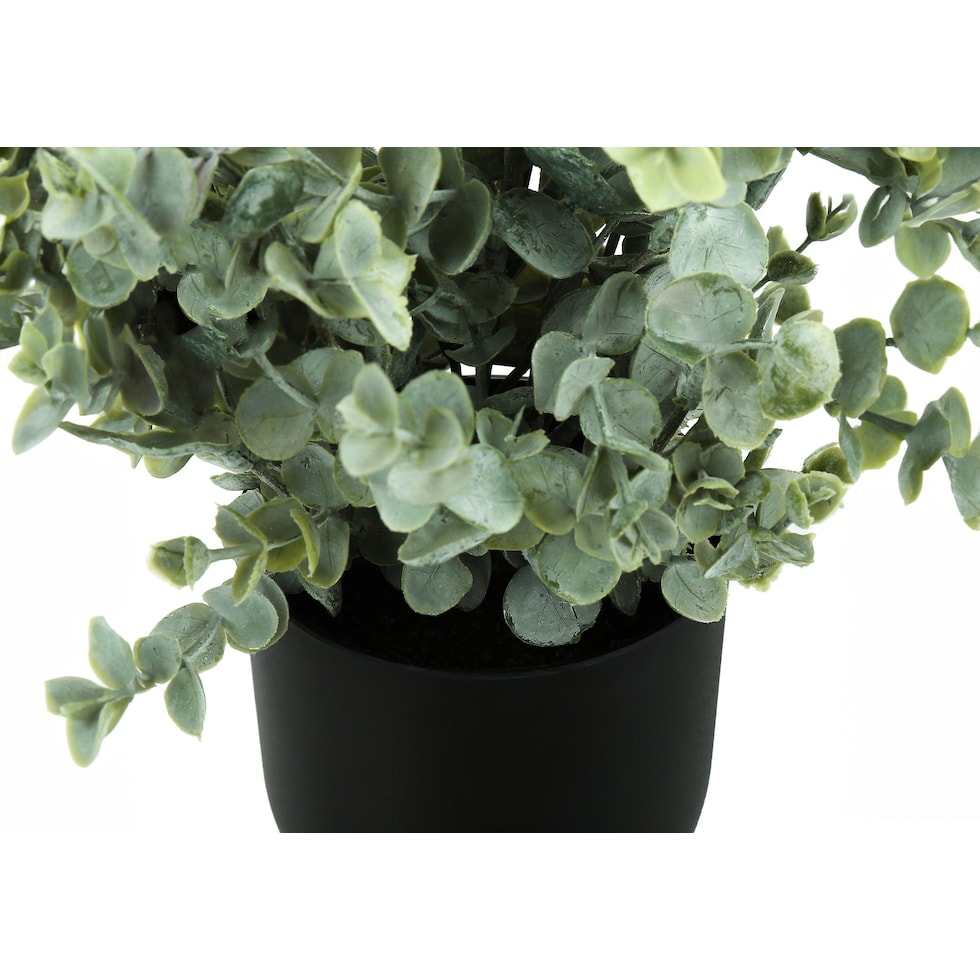 set black faux plant   