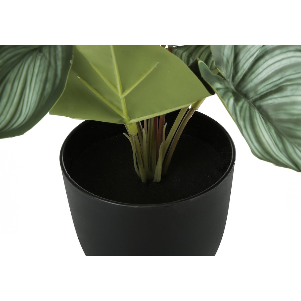 set black faux plant   