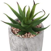 set gray faux plant with planter   