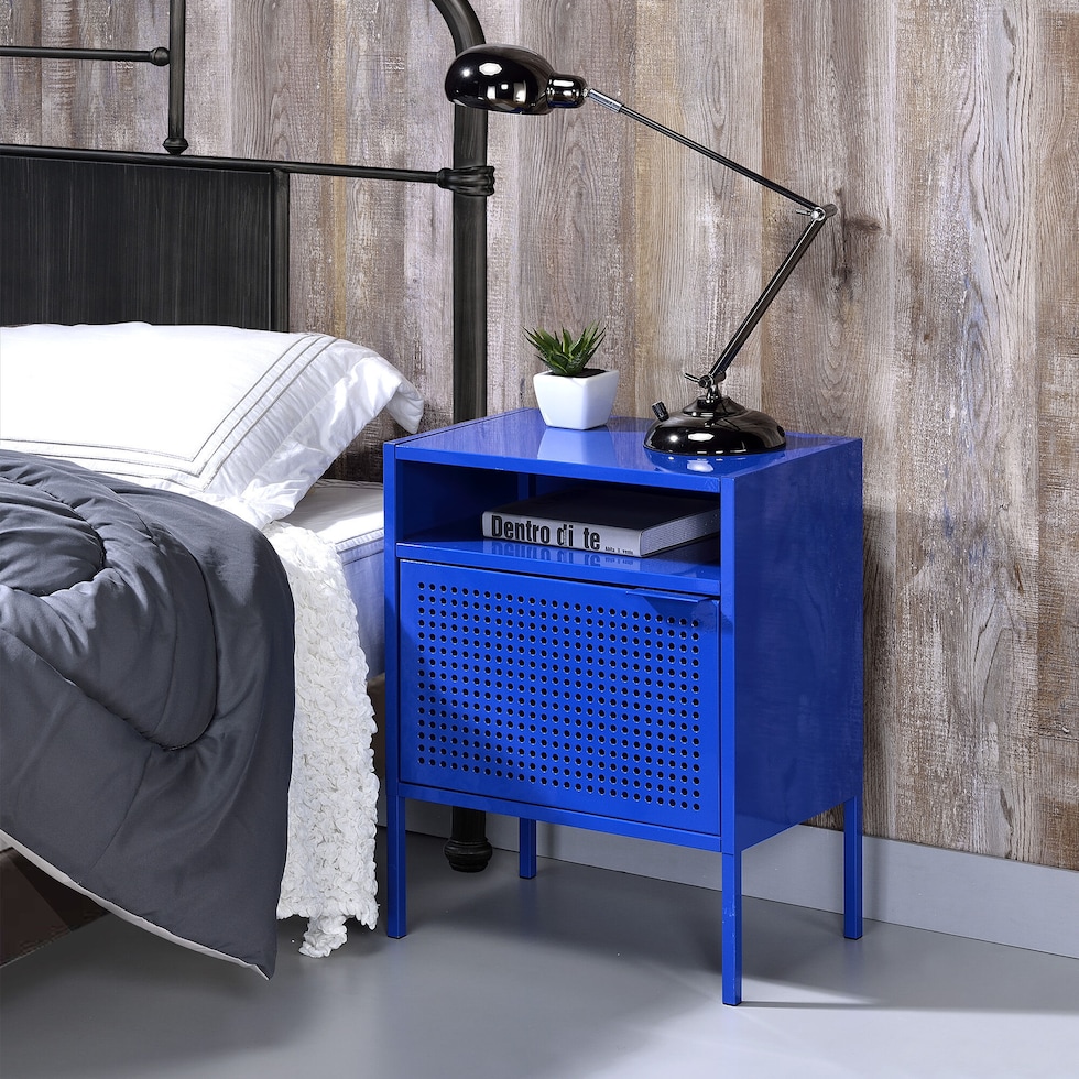 seward blue nightstand   