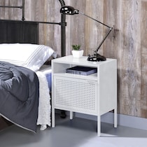 seward white nightstand   