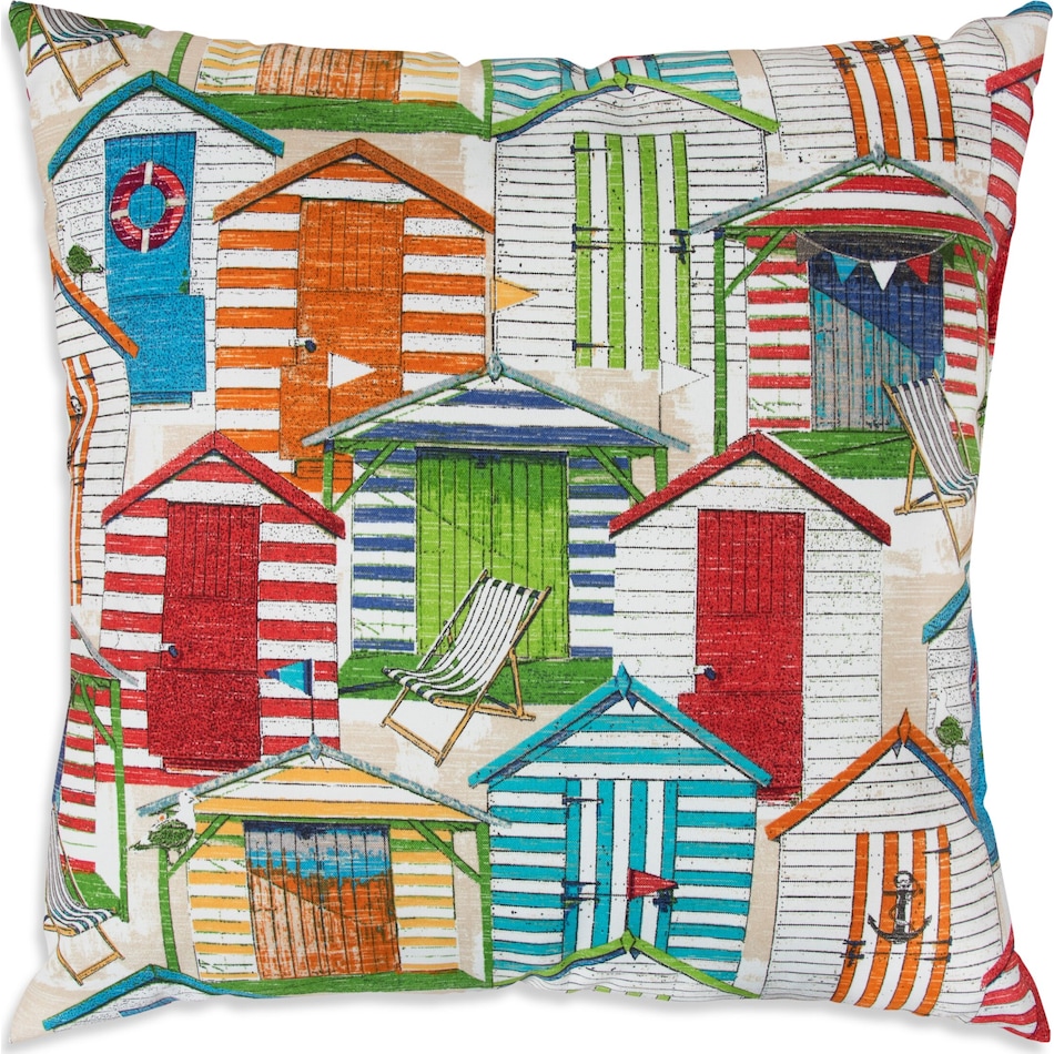 shack multicolor outdoor pillow   