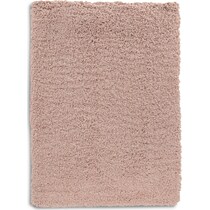 shaggy pink area rug  x    