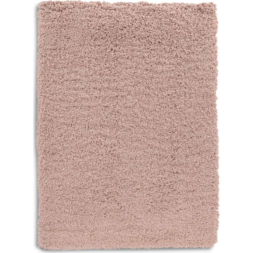 shaggy pink area rug  x    