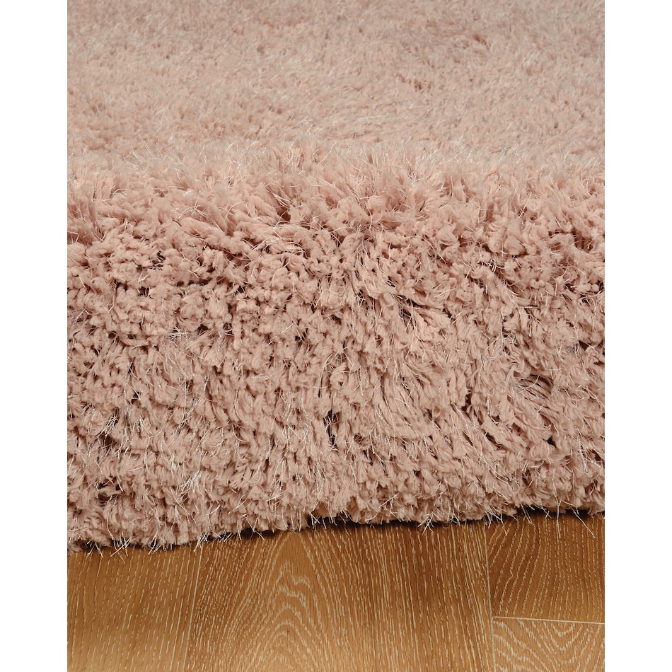 shaggy pink area rug  x    