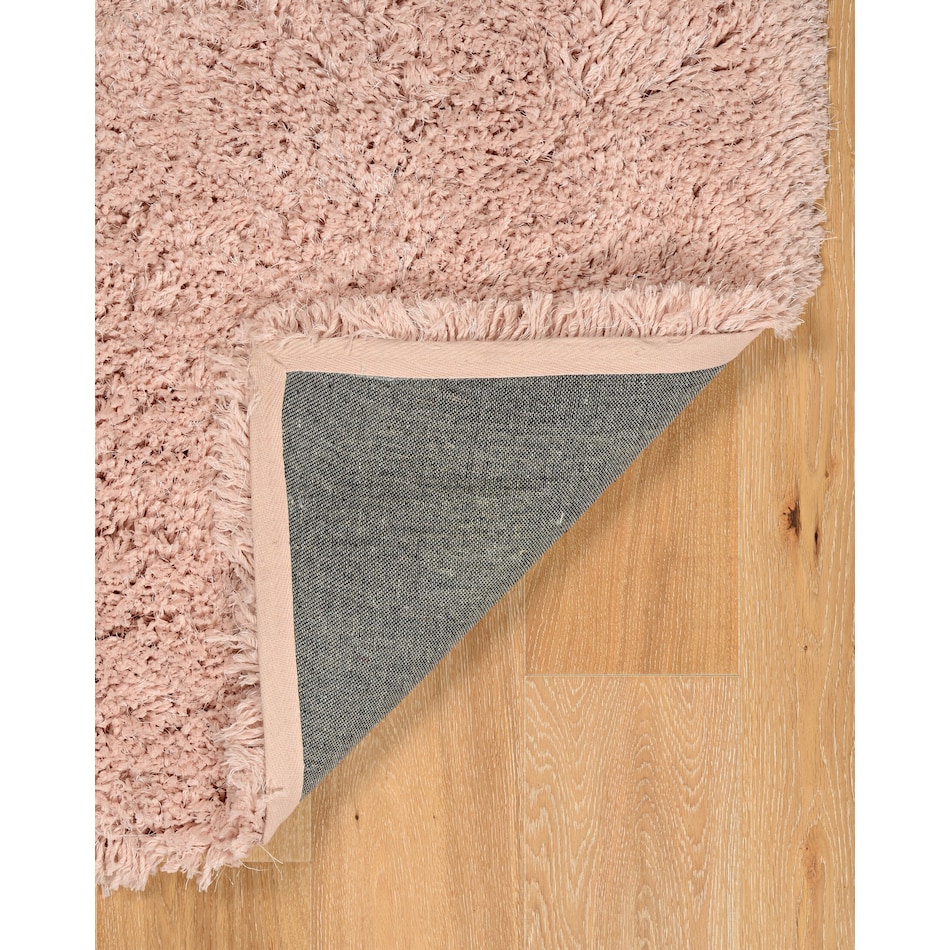 shaggy pink area rug  x    