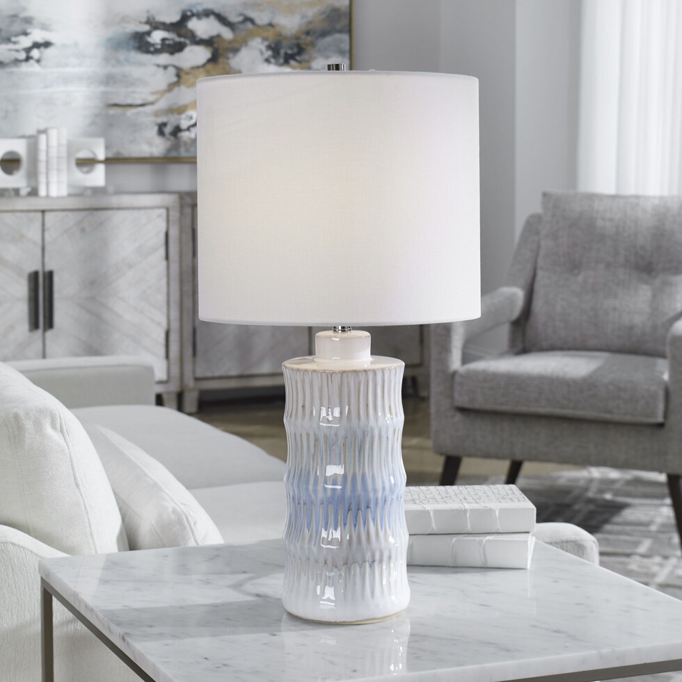 shamea blue table lamp   