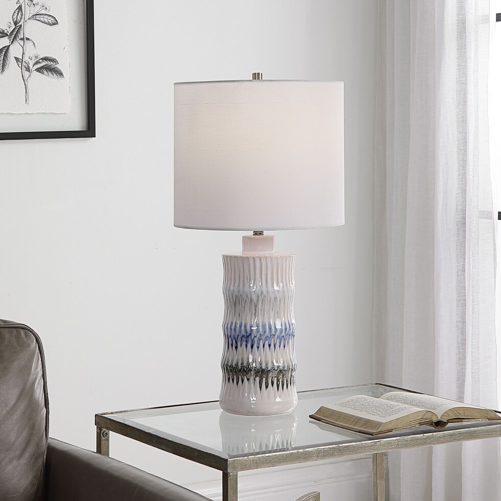 shamea blue table lamp   