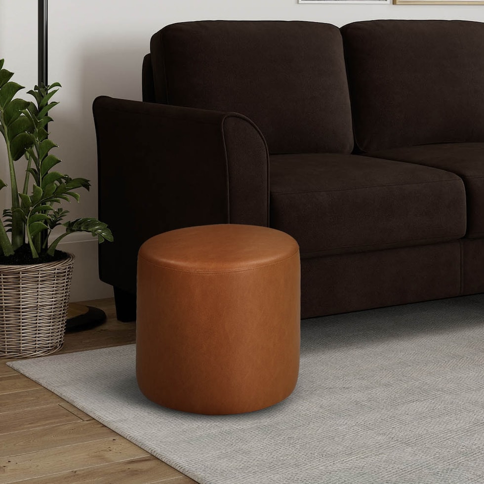 shamea light brown ottoman   