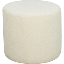 shamea white ottoman   