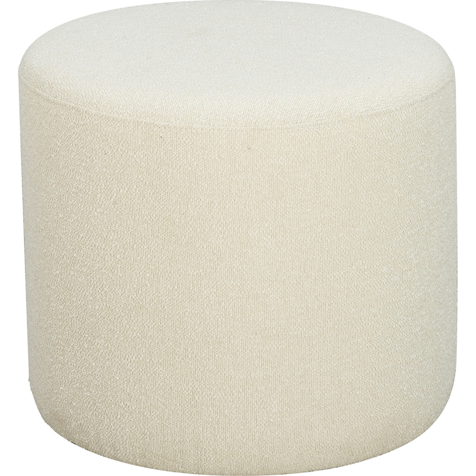 shamea white ottoman   