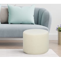 shamea white ottoman   