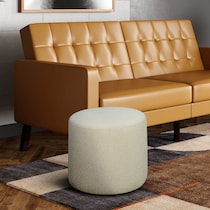 shamea white ottoman   