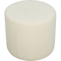shamea white ottoman   