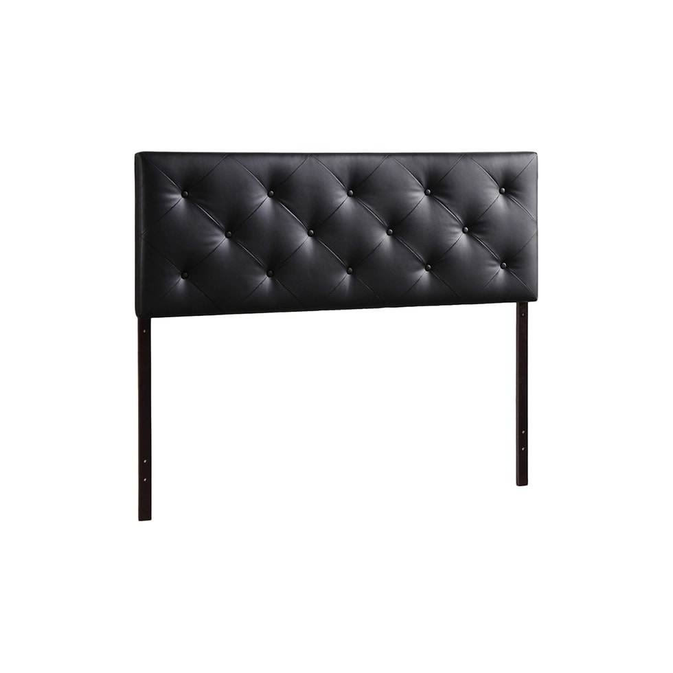 sharley black full headboard   