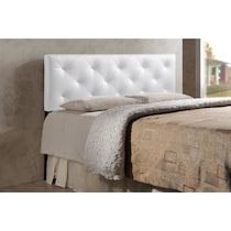 sharley white full headboard   