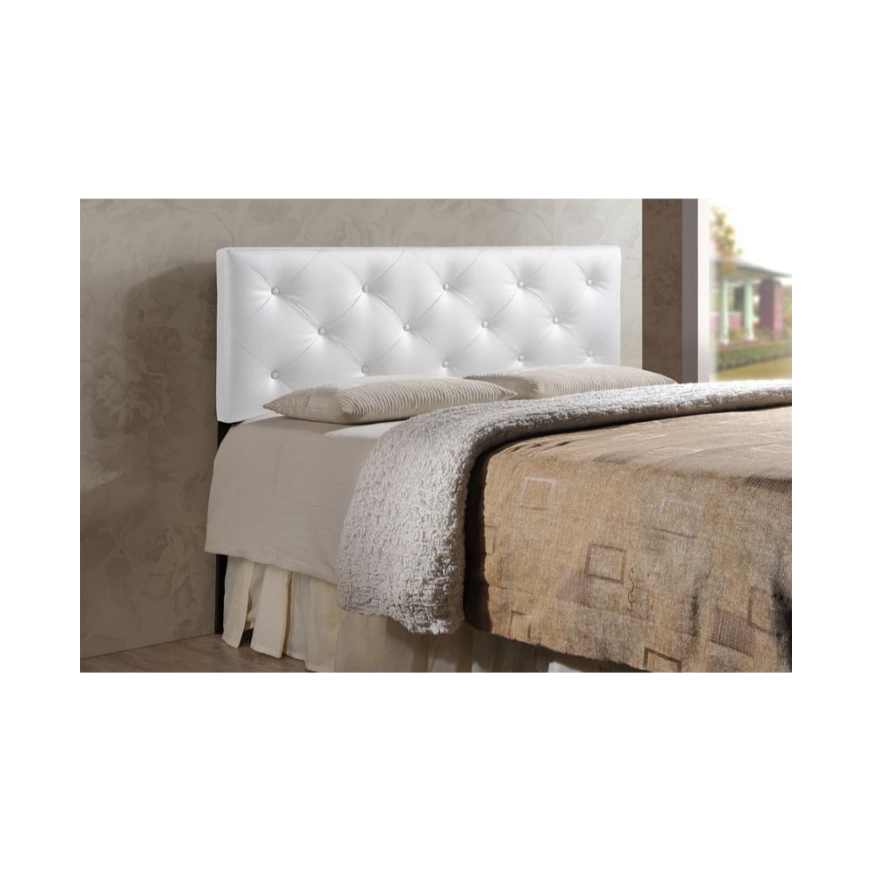 sharley white full headboard   