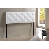 sharley white full headboard   