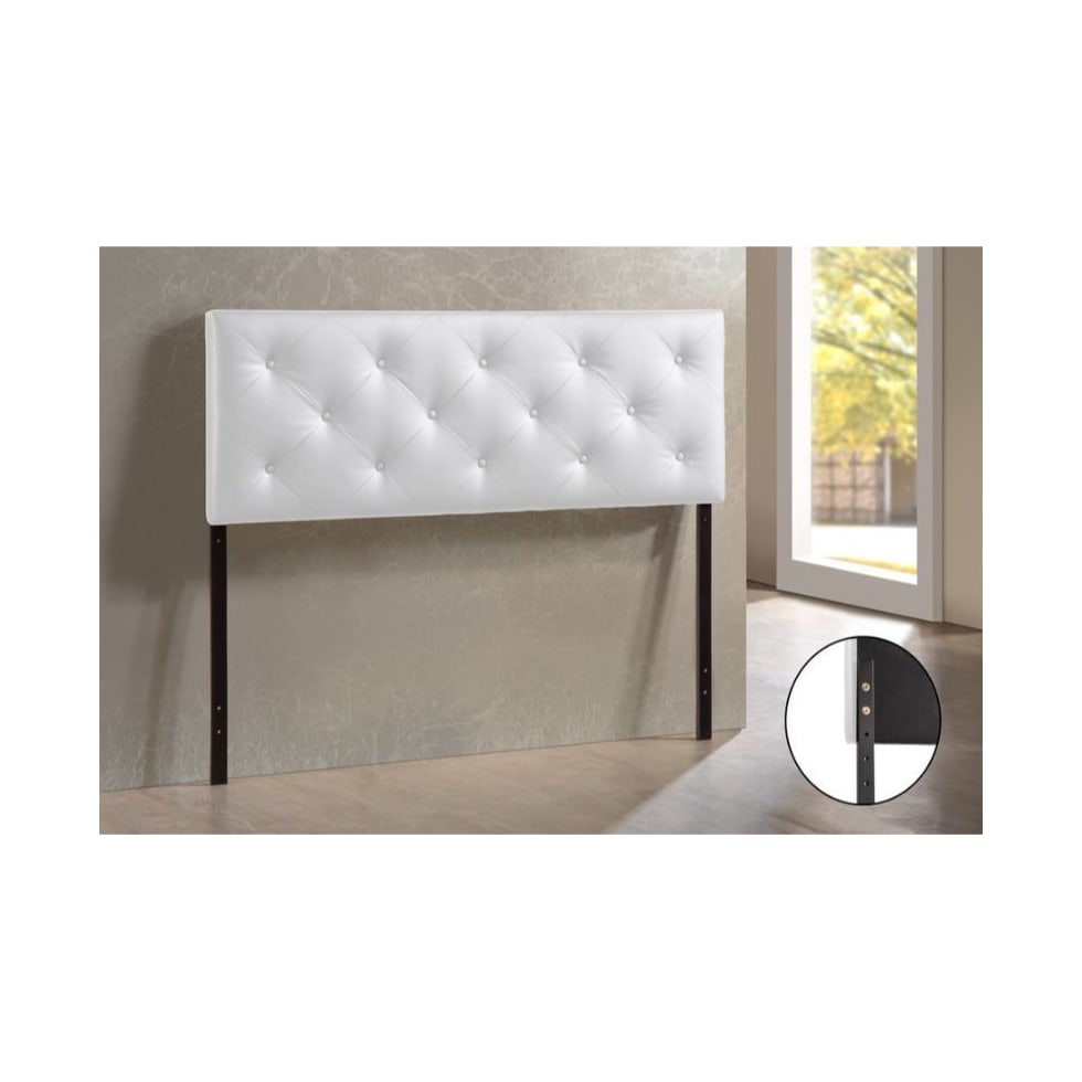 sharley white full headboard   