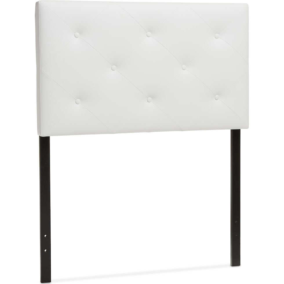 sharley white twin headboard   