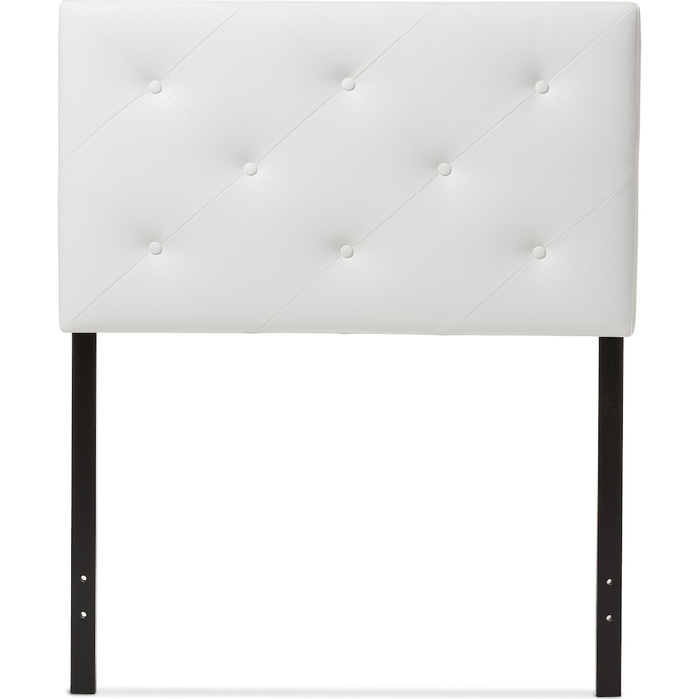 sharley white twin headboard   