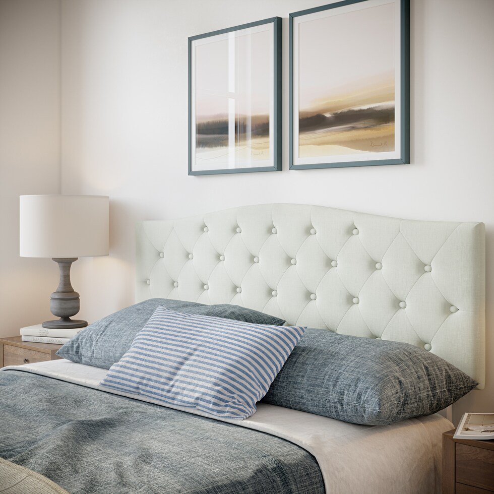 sharma light brown king headboard   
